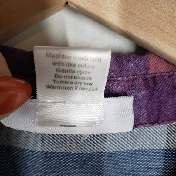 Serengeti Pastel Check Maxi Dress XL Button Front Cottage Core Prairie - Picture 4 of 14